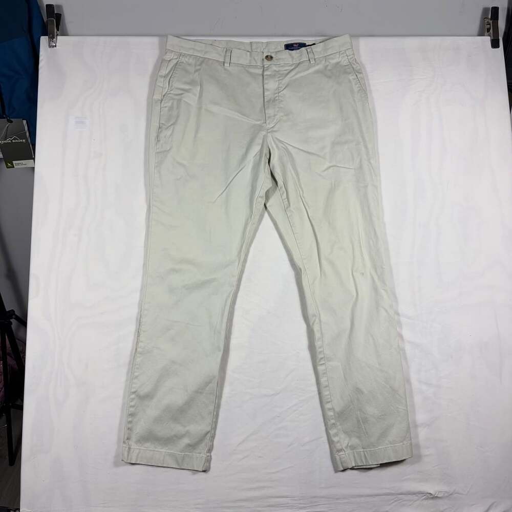 Vineyard Vines Chino Pants Size 38x32 Beige Cotton Stretch